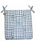 Подушка на стул "Кантри" синяя 40х40см