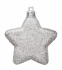 Елочные украшения "Звезды" комплект 6 шт, цвет серый