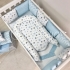 Постельный комплект Baby Design Stars голубой 7 ед.