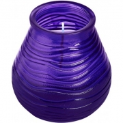 Свеча в стекле Patio light 94/91мм цвет фиолетовый 180352