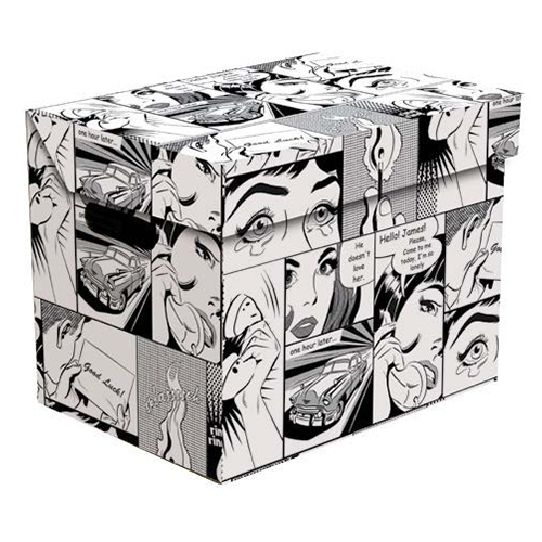 Ящик для хранения картонный ONE комикс 2437.14