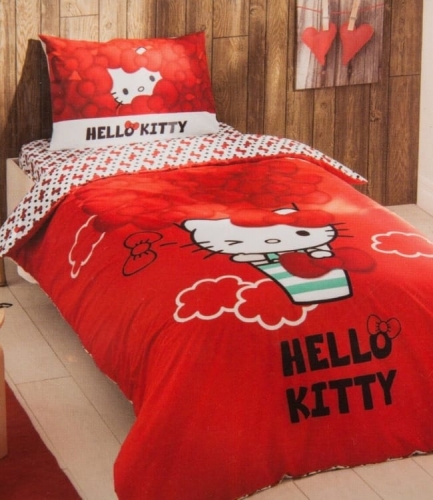 Комплект постельного белья Tac Disney Hello Kitty Bow подростковое