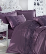Комплект постельного белья Dantela Vita Gupurlu Isabel murdum евро фиолетовый