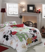 Комплект постельного белья Tac Disney Minnie Mickey Yeni Yil евро