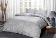Комплект постельного белья Tac ранфорс Mirabel V01 gri евро серый