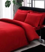 Комплект постельного белья Tac Premium Basic Stripe kirmizi евро плюс красный