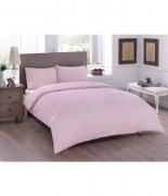 Комплект постельного белья Tac ранфорс Basic Pembe полуторный розовый