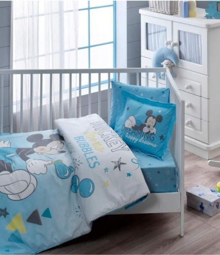 Комплект постельного белья Tac Disney Mickey Bubble Baby младенцам