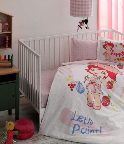 Комплект постельного белья Tac Disney S. Shortcake Paint Baby младенцам