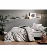 Комплект постельного белья Tac ранфорс Saylor V01 gri евро серый