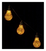 Гирлянда "Декоративные лампочки", 2,1 м золотистые