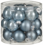 Елочные шарики комплект 24 шт цвет синий 25677