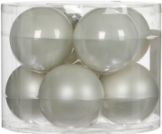 Елочные шарики комплект 8 шт цвет белый 78309