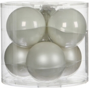 Елочные шарики комплект 6 шт цвет белый 78316