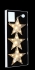 Набор декоративных украшений ø 12 см Три яркие звездочки 98738