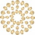 Елочные шарики комплект 42 шт цвет золотистый 39397