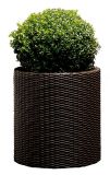 Горшок для цветов Cylinder Planter Large, коричневый