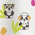 Шторка для ванной текстильная Spirella Panda Life
