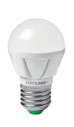 EUROLAMP LED Лампа G45 5W E27 3000K прозора