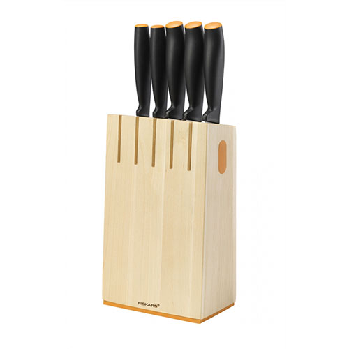 Набор ножей Functional Form с деревянной подставкой, 5 ш
