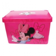 Ящик для хранения 23л  Deco`s розовый MINNIE