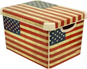 Ящик для хранения 23л Deco`s  USA flag 012437