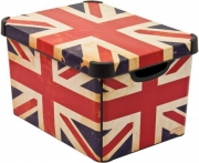 Ящик для хранения 23л Deco`s British flag 01881