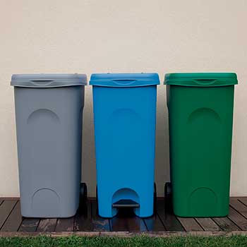 Сміттєвий бак із педаллю STEFANPLAST URBAN ECO SYSTEM 80л