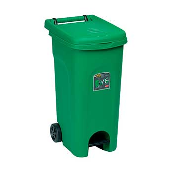 Сміттєвий бак із педаллю STEFANPLAST URBAN ECO SYSTEM 80л