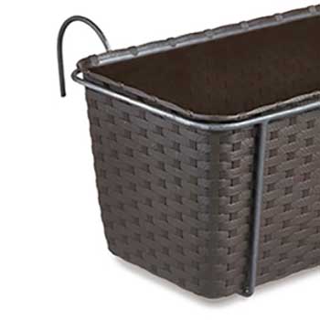 Балконний ящик з металевим кріпленням STEFANPLAST NATURAL