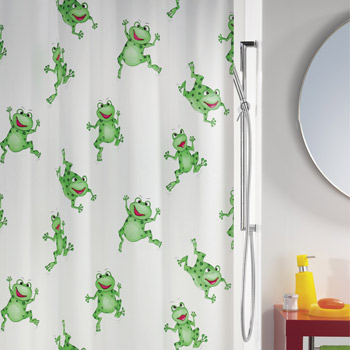 Шторка для ванной виниловая Spirella FROGTIME