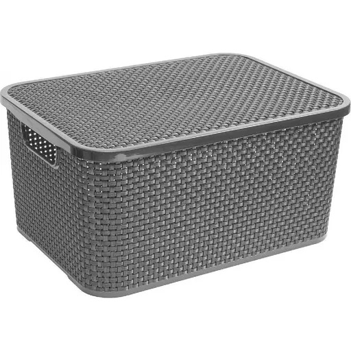 Ящик з кришкою RATTAN 19л антрацит 1724.1