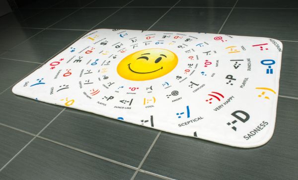 Коврик для ванной tatkraft 3d emotions из микрофибры c противоскользящим основанием 50х80 см 14893