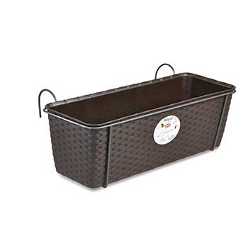 Балконний ящик з металевим кріпленням STEFANPLAST NATURAL