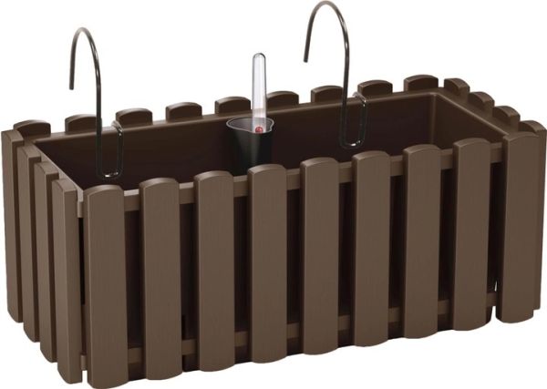 Балконний ящик BOARDEE FENCYCASE W навісний 400 мм, коричневий 88642-222
