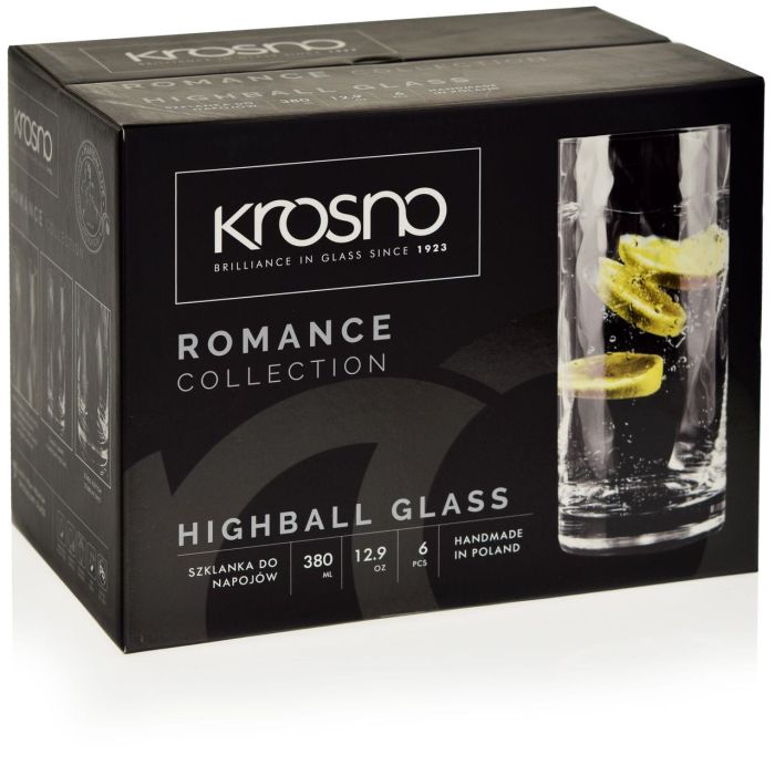 Набір склянок високих ROMANCE 380 мл 6 шт 790084