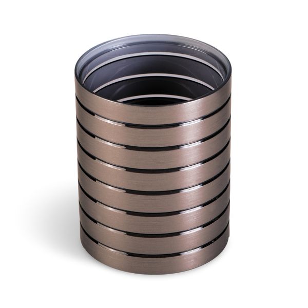 Стакан для ванной комнаты из прочного небьющегося акрила tatkraft king tower bronze 12585