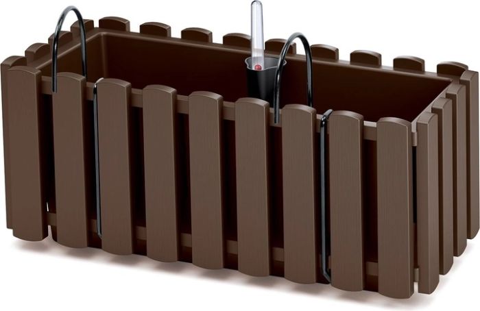 Балконний ящик BOARDEE FENCYCASE W навісний 400 мм, коричневий 88642-222