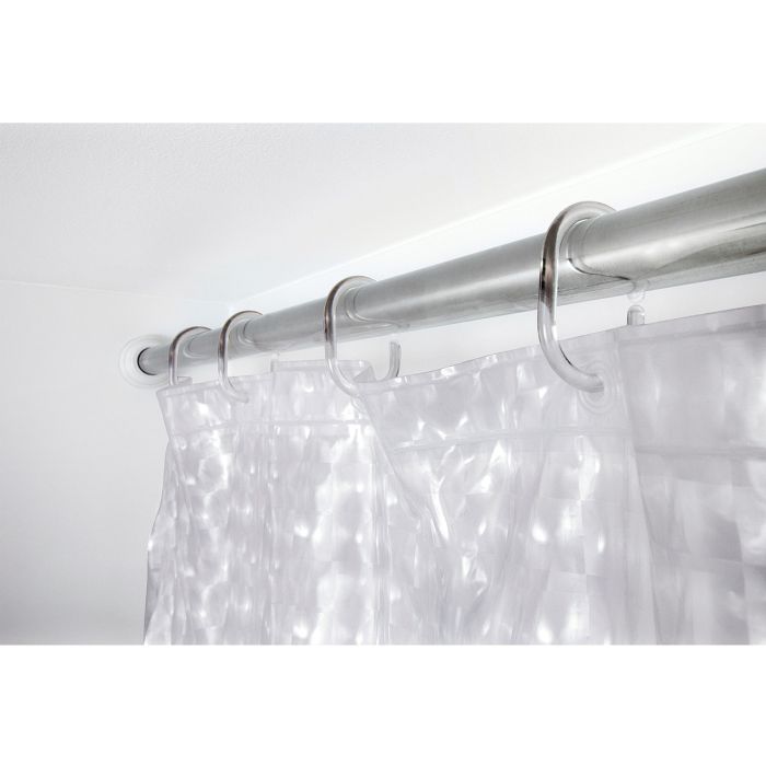 Шторка для душу Tatkraft Chrystal 3D ефект з кільцями 12 шт 180x180 см 18129