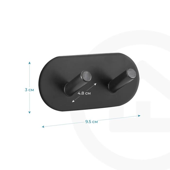 Гачок клейкий Fabrika LUX DOUBLE BLACK