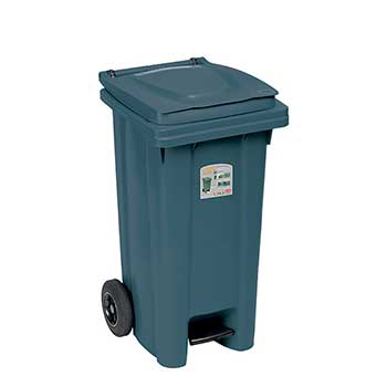 Мусорный бак с педалью STEFANPLAST BIDONE CARRELLATO 120 Л 