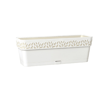 Горщик для квітів прямокутний з автополивом 50 см Stefanplast Opera Cloe