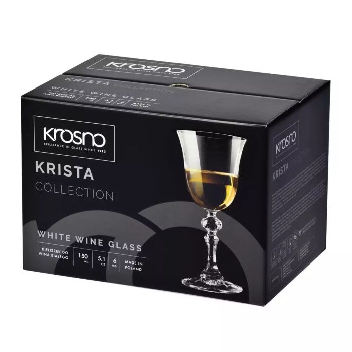 Набір келихів для білого вина KRISTA 155 мл, 6 шт 788296