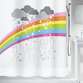 Шторка для ванної текстильна Spirella ARC EN CIEL