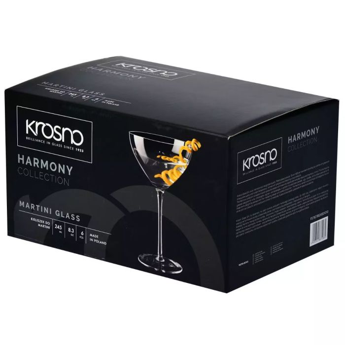 Набір келихів для мартіні HARMONY 245мл, 6 шт 831985