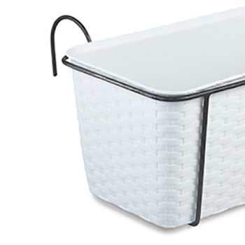 Балконний ящик з металевим кріпленням STEFANPLAST NATURAL