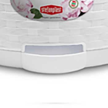 Горщик для квітів круглий з автополивом STEFANPLAST NATURAL