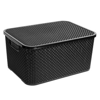 Ящик з кришкою RATTAN 10л антрацит 1723.1