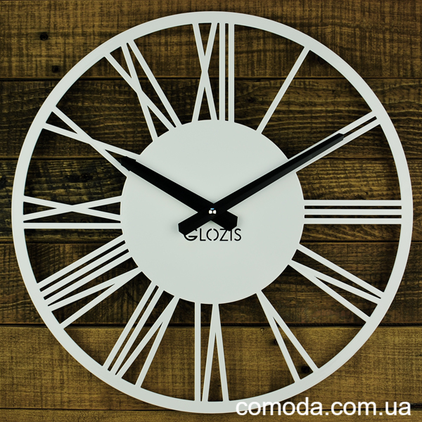 Настінний годинник Glozis Rome White