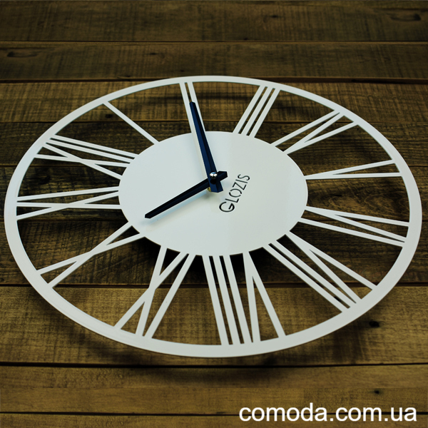 Настінний годинник Glozis Rome White